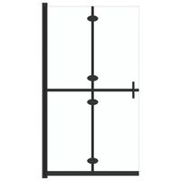 mampara de ducha plegable vidrio esg transparente 70x190 cm vidaxl