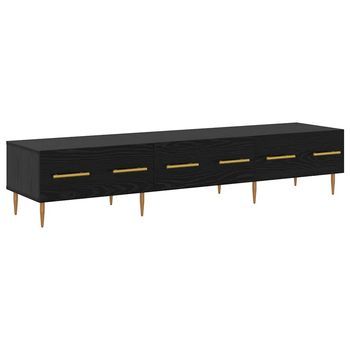 Gabinete De Tv 150 X 36 X 30 Cm Roble Negro Vidaxl
