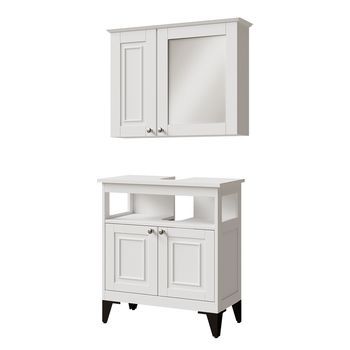 Conjunto De Muebles De Baño Vanity 2 Partes Vicco