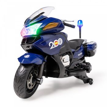 Moto Policía Nacional Española 24v Azul - Moto Eléctrica Infantil De Batería Para Niños