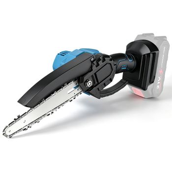 Sierra de cadena DWiusty de 6 pulgadas, sierra de poda eléctrica inalámbrica, mini herramienta de corte de madera portátil, compatible con batería Makita de 18 V