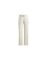 pantalones adidas essentials small logo feel cozy open hem mujer beige