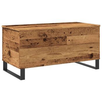 Mesa De Centro Madera De Ingeniería Envejecida 90x44,5x45 Cm