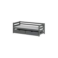 cama individual ergo 80x200 gris