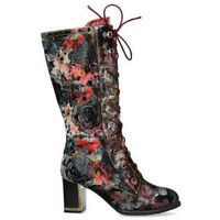 laura vita botas bottes kacio 10 rouge femme - cuir para mujer