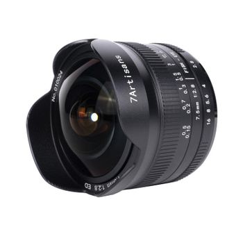 Objetivo 7Artisans 7.5mm F2.8 II 7 hojas Sony E Montura Bayoneta Manual