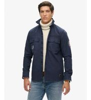 superdry para hombre m4010889a camisa delta azul marino s casual algodon manga larga