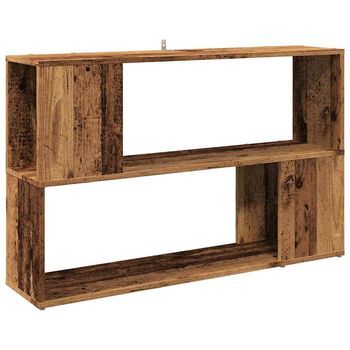Estante Estanteríaría Madera De Ingeniería Madera Envejecida 100x24x63 Cm