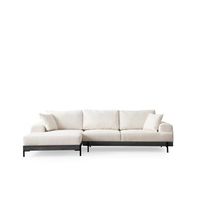 sofa esquinero eti negro izquierda blanco