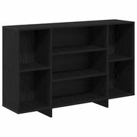 aparador roble negro 120 x 30 x 75 cm madera de ingenieria vidaxl
