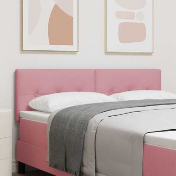 Vidaxl Cabecero Rosa 144 Cm Terciopelo
