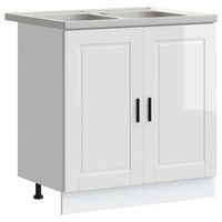 mueble bajo para fregadero porto 2 uds 80 x 46 x 815 cm vidaxl