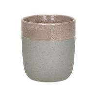 vaso de gres rosa h9
