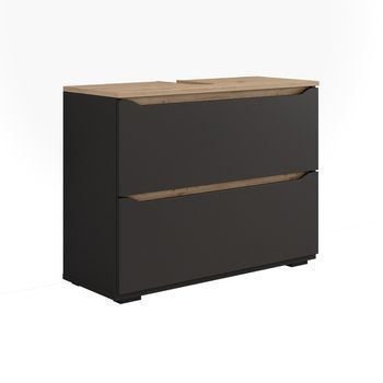Mueble Bajo Lavabo Ruben 80.2 X 62.5 Cm Con 2 Cajones Vicco
