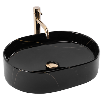 Lavabo Sobre Encimera Rea Nadia 50 Stone Grey