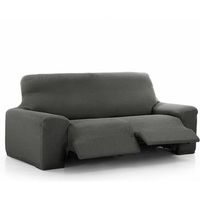 funda de sofa relax elastica vega para sofa de 3 plazas con 2 reposapies antracita