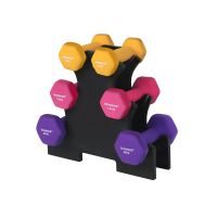 mancuerna para entrenamiento amarillo  rosa  violeta