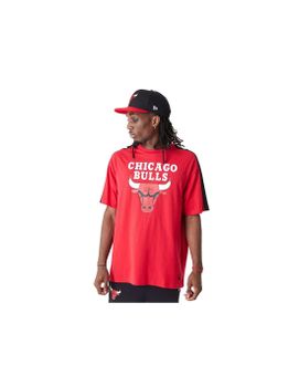Camiseta New Era NBA Colour Block Chicago Bulls Rojo Hombre
