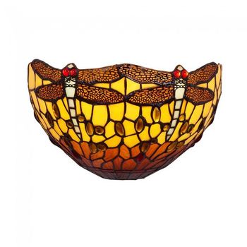 Aplique de pared tiffany belle amber ii