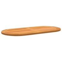 tablero de mesa  encimera aceite natural 100 x 50 x 2 cm madera de acacia solida