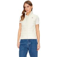 guess abrigo de plumas mini triangle para mujer