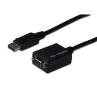 digitus cable adaptador displayport a vga 15cm negro