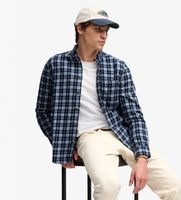 superdry para hombre m4011197a camisa cotton lumberjack marino s casual algodon manga larga