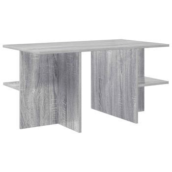 Mesa De Café Gris Sonoma 87 X 50 X 45 Cm Madera De Ingeniería Vidaxl