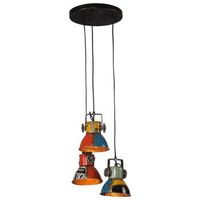 lampara colgante de colores 25 w e27 30x30x100 cm vidaxl