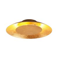 lampara de techo led de metal dorado