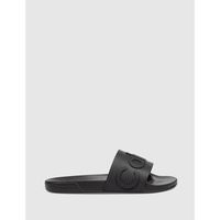 calvin klein jeans chanclas chancla ess slide texture negro para hombre