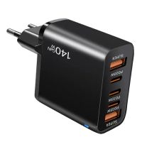 gan tech cargador pd usb 5 puertos te-pd43 2 usb-a  3 usb-c pd cargador rapido de pared adaptador enchufe eu para iph