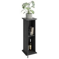 fmd mesita decorativa con puerta color roble 885 cm