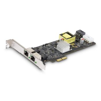 Tarjeta de red StarTech Intel I225-V 2 Puertos 2.5GbE PoE PCIe Dual Profile