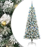 arbol de navidad artificial con ramas articuladas verde y vidaxl