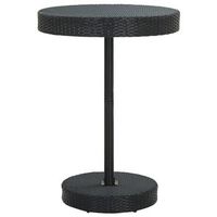 mesa de jardin de ratan sintetico negro 755x106 cm vidaxl