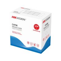 cable de red hikvision cat5e uutp 305 m blanco