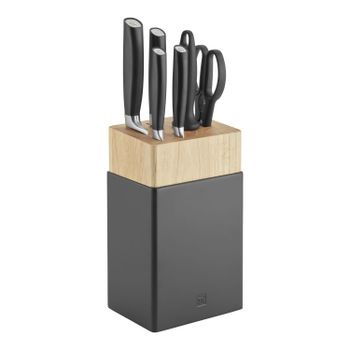 ZWILLING All * Star 7-pzs, Taco de cuchillos, Plata, Negro