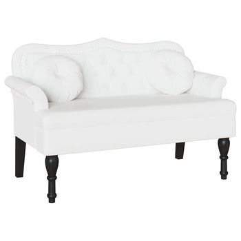 Banco Chesterfield 120.5 X 65 X 75 Cm Cuero Sintético Vidaxl