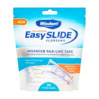 wisdom clean between easy slide flossers