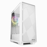 sharkoon vs8 rgb midi tower cristal templado usb-c 32 blanca