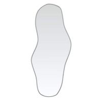 espejo de pared plateado 90x40 cm vidaxl