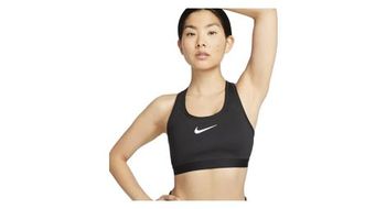 Sujetador nike swoosh high support negro  mujer