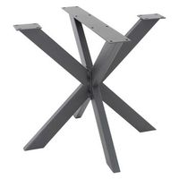 pata de mesa industrial cruzadas 85x71x85 cm antracita ml-design