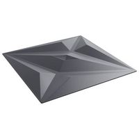 paneles de pared 24 uds 50 x 50 cm gris estrella espuma xps vidaxl