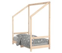vidaxl estructura de cama para ninos madera maciza de pino 70x140 cm