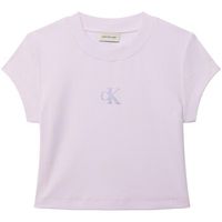 calvin klein jeans camiseta monologo baby rib te para mujer