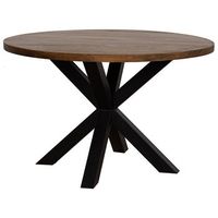 mesa acabado artesanal marron