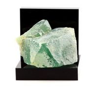 fluoritis blanca y verde piedra natural de francia pratclaux haute -loire  mineral de coleccion rara 5176 ct - certificado de autenticidad