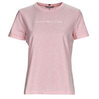 tommy hilfiger camiseta reg frosted corp logo c-nk ss para mujer